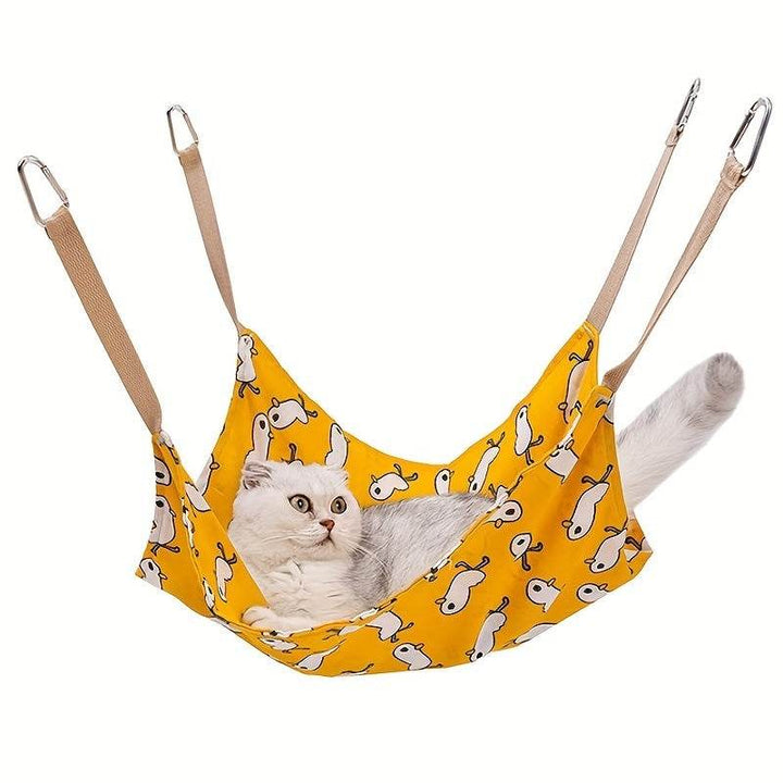 Pet Summer Cotton Hemp Cat Hammock Breathable Cage Cat Swing Hanging Nest Multi-color Printed Hammock Pet Supplies - ZEYTONCART