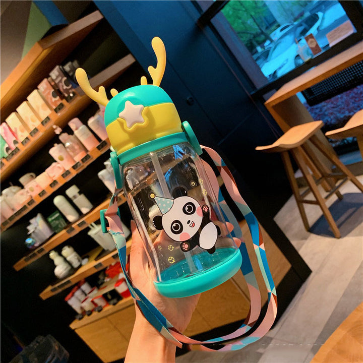 Water Cup Plastic Cartoon Children's Straw - ZEYTONCART