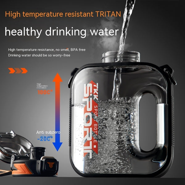 Sports Large Water Bottle Large Capacity Outdoor Portable Barrels High Temperature Resistant - ZEYTONCART
