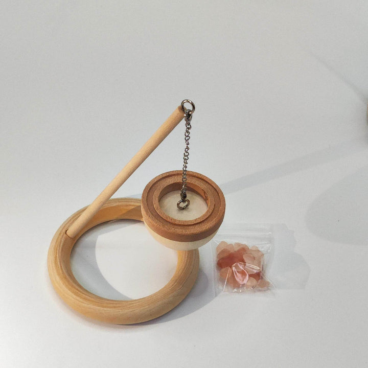 Salt Rock Diffuser Elevated Pine Wood Natural Aromatherapy Diffuser Flameless Oil Diffuser Aromatherapy Decoration For - ZEYTONCART