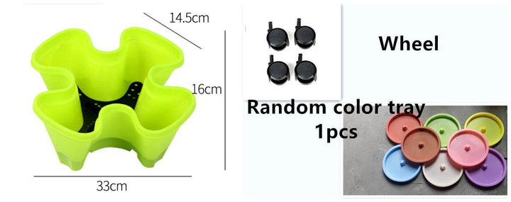 Zeyton Large Balcony Garden Planter in Bright Green - ZEYTONCART