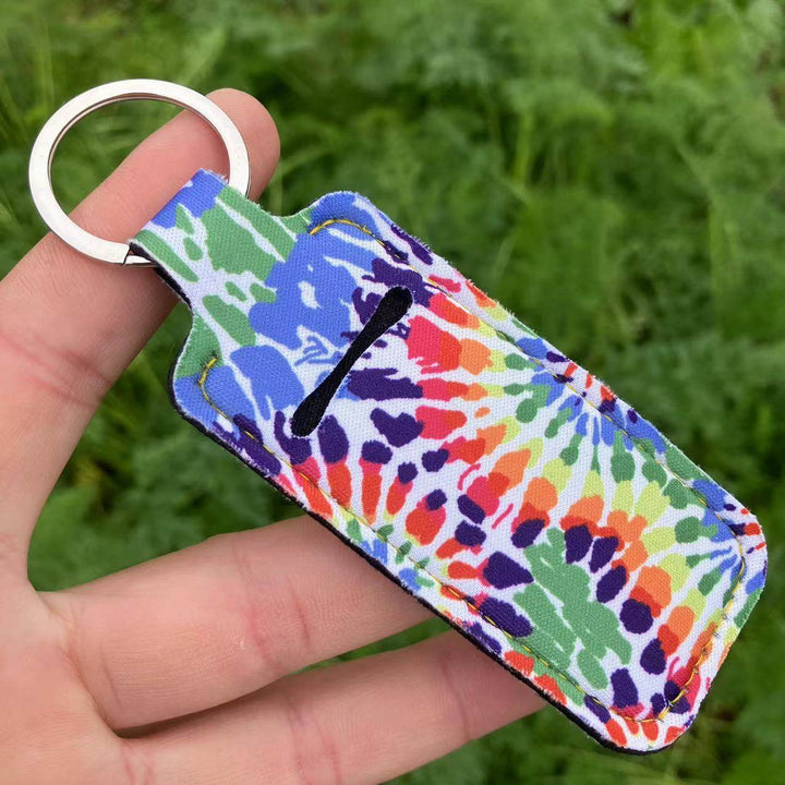 Printed Leopard Print SUNFLOWER Snake Pattern Women's Lipstick Pack Sets Of Key Chain Creative Perfume Bag - ZEYTONCART