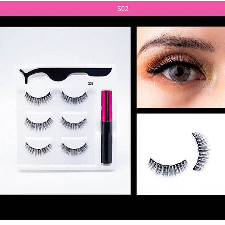 3 Pairs Of Magnetic Eyelashes - ZEYTONCART