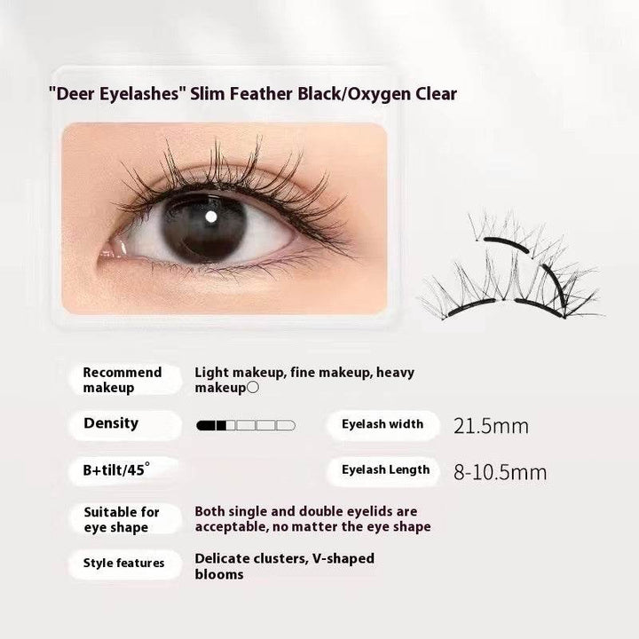Magnetic Eyelashes Thick Zero Glue Long C Curved Eyelashes - ZEYTONCART