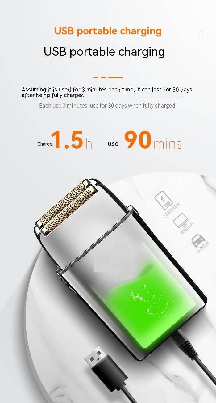 New Electric Reciprocating USB Rechargeable Shaver - ZEYTONCART