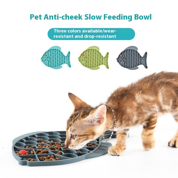 Pet Slow Feeding Bowl Anti-choke Food Bowl