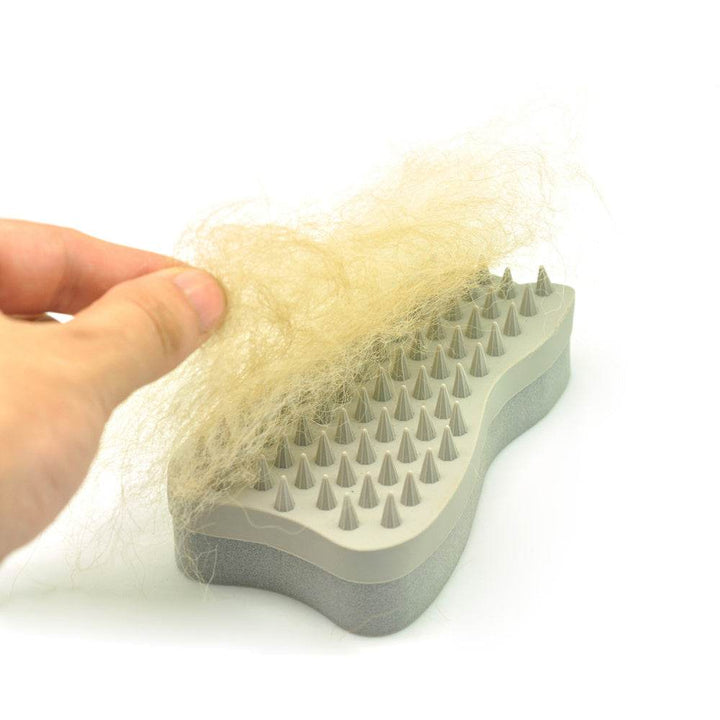 MOMI Pet Hair Remover Silicone Sponge Brush Hair Removal Brush Cat Comb Massage Brush Beautician Shower Comb - ZEYTONCART