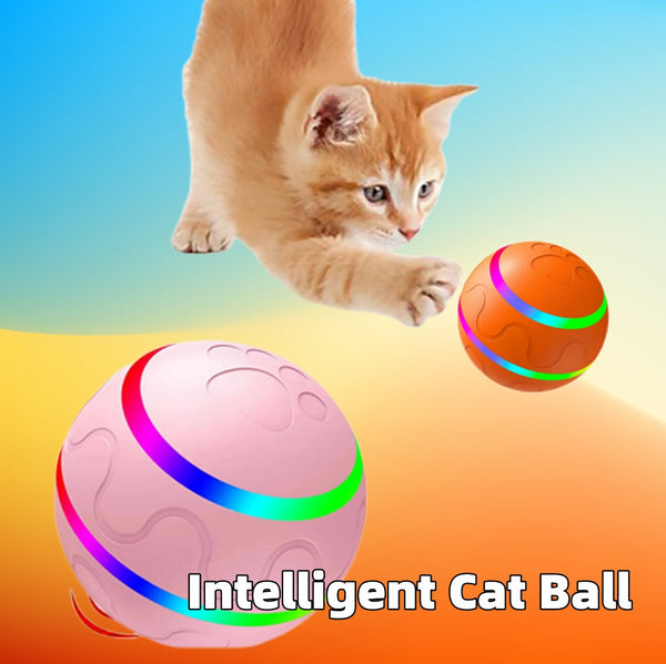 Pet New Cat Wicked Ball Toy Intelligent Ball USB Cat Toys Self Rotating Ball Automatic Rotation Ball - ZEYTONCART
