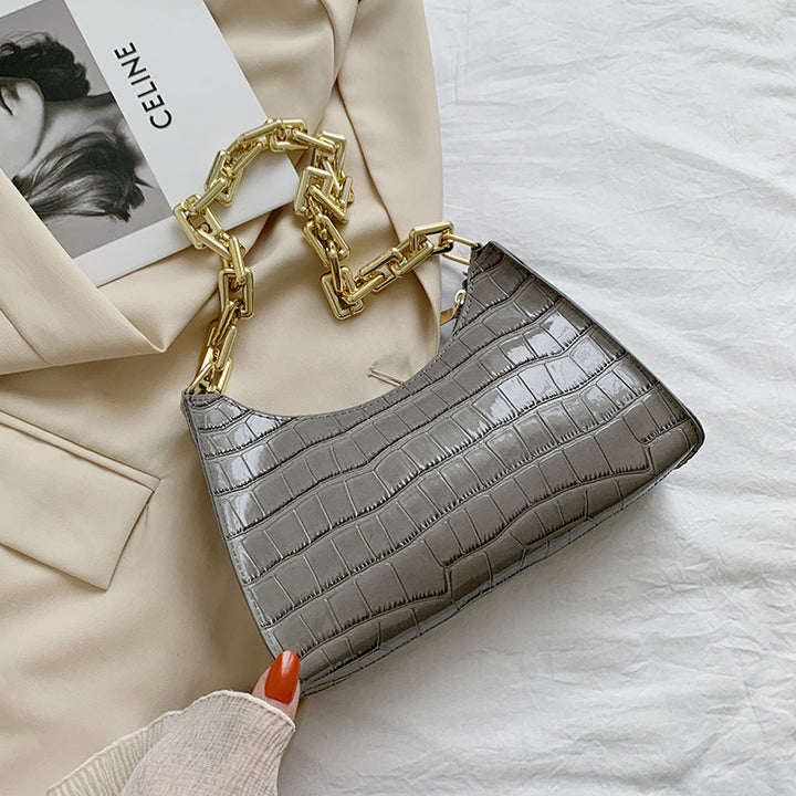 Fashion Acrylic Chain Underarm Bag - ZEYTONCART