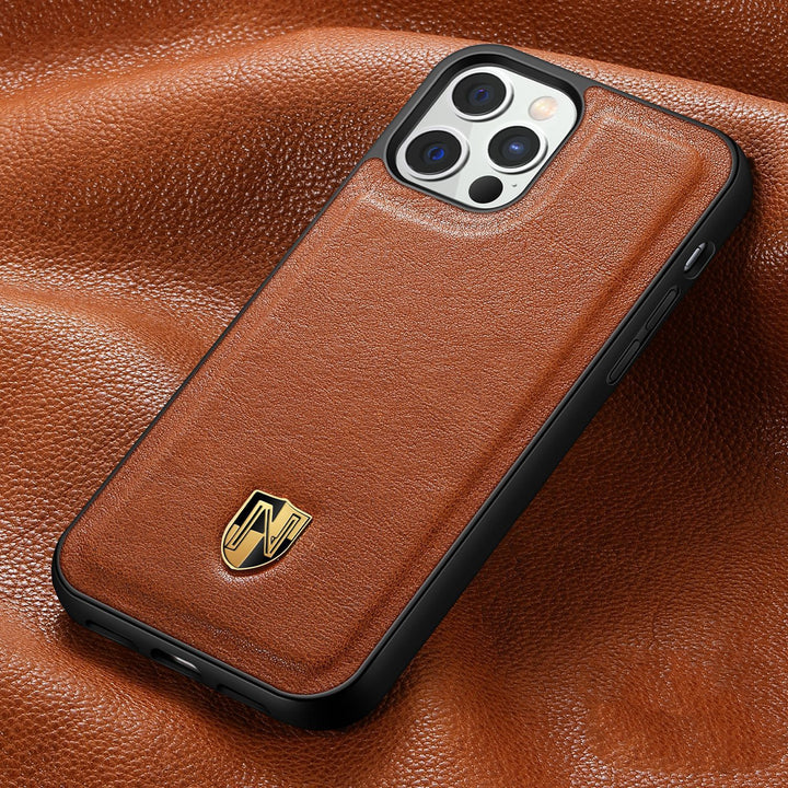 Leather Phone Case Luxury Top Layer Leather - ZEYTONCART