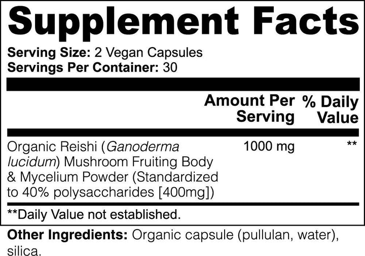 Premium Reishi Mushroom Immune Support, Stress Relief, And Overall Wellness - ZEYTONCART