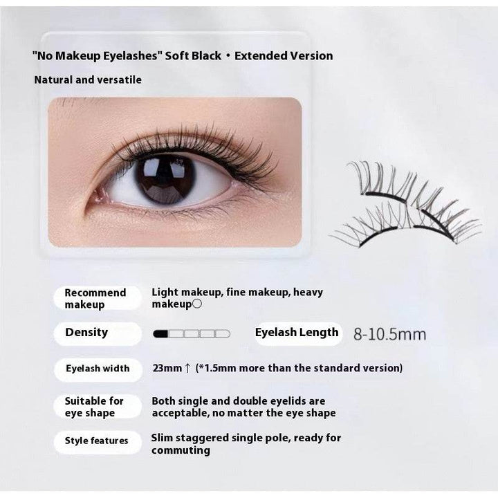 Magnetic Eyelashes Thick Zero Glue Long C Curved Eyelashes - ZEYTONCART