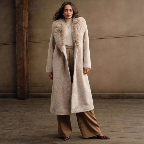 Elegant Trendy Autumn And Winter Casual Faux Fur Coat - ZEYTONCART