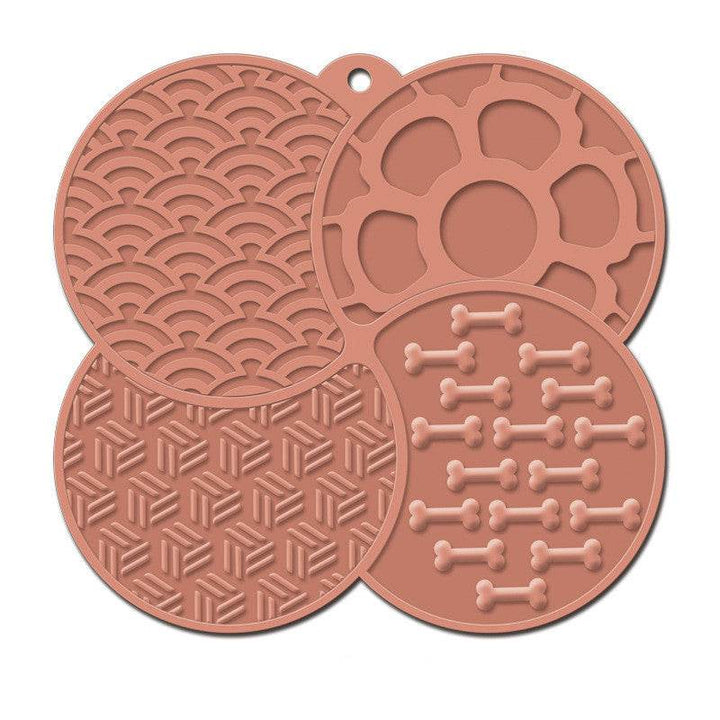 Cat Anti-choke Pet Slow Food Mat Dog Slow Food Feeding Mat Slow Feeding Coasters Suction Cup Silica Gel Pad - ZEYTONCART