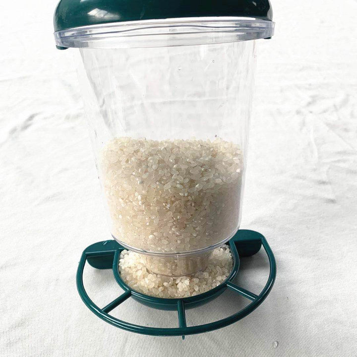 Transparent Plastic Suspension Type Automatic Bird Feeder With Cover - ZEYTONCART