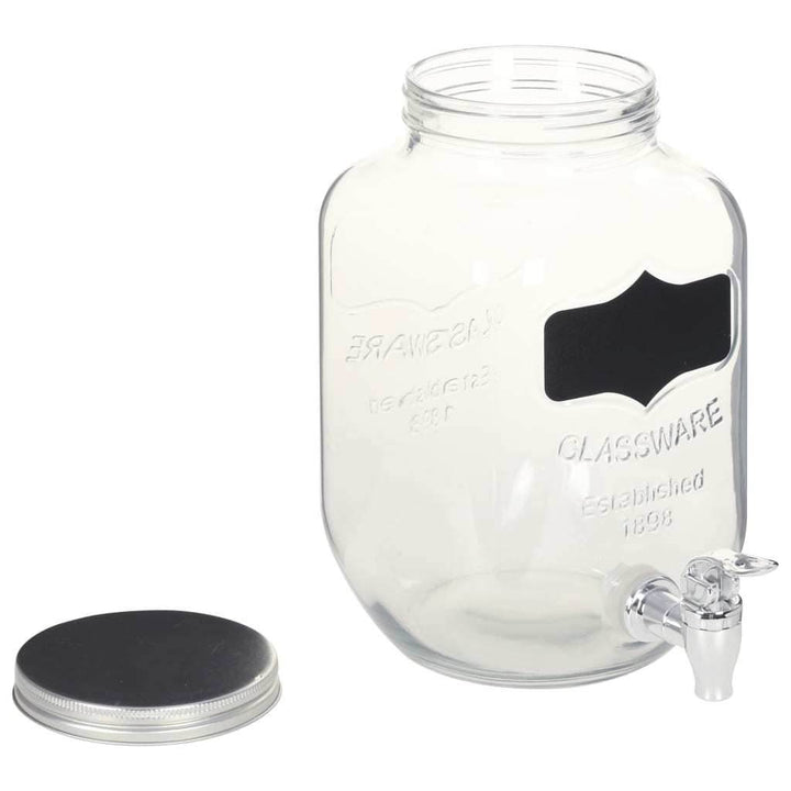 vidaXL Beverage Dispensers 2 pcs with Stand 2 x 4  L Glass - ZEYTONCART