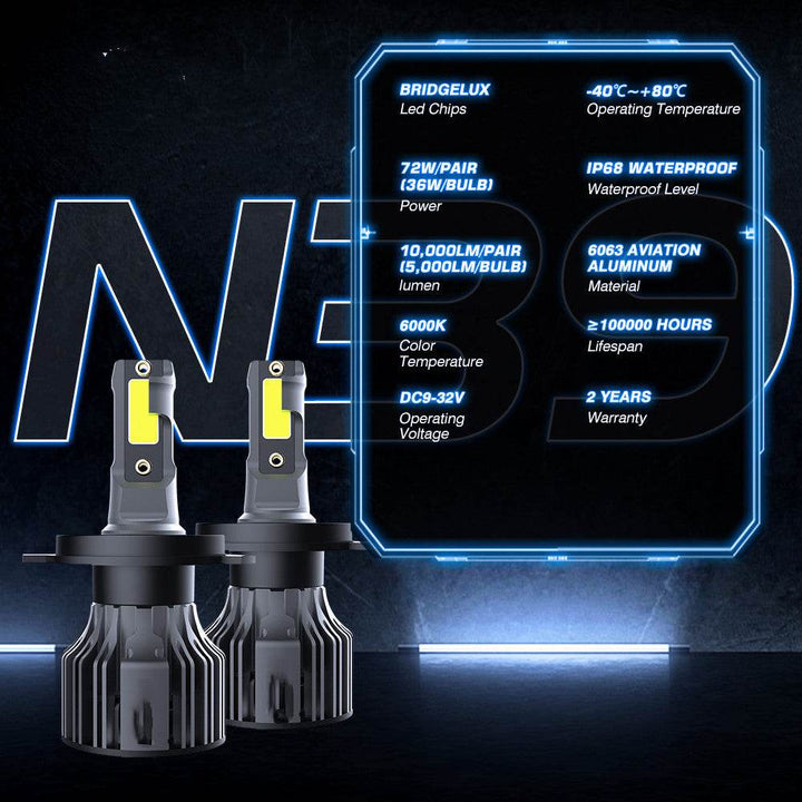 Car LED Headlight Bulbs 6000K Auto Headlamp Kit - ZEYTONCART