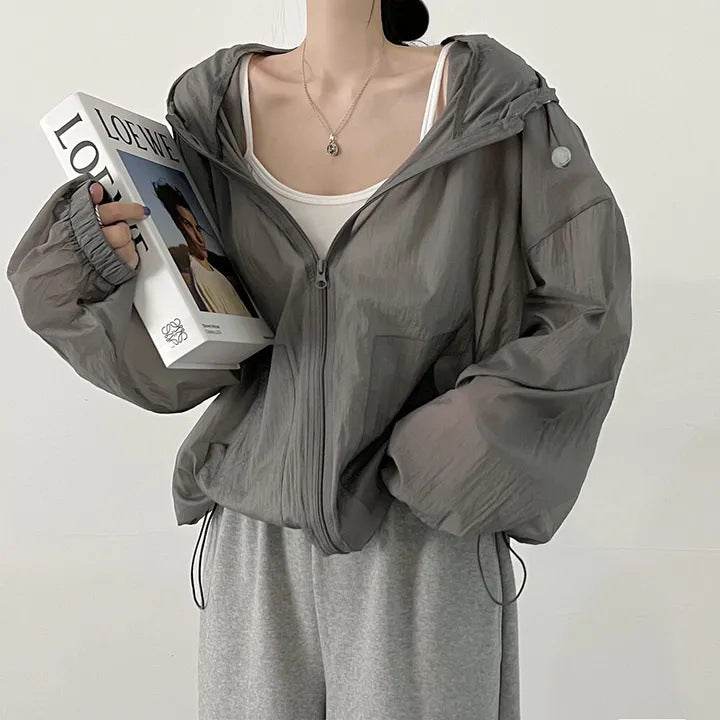 Sun Protection Clothing For Women Summer Spring Thin Breathable Jacket - ZEYTONCART