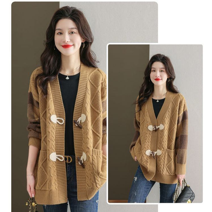Women's Mid-length Knitted Cardigan Autumn And Winter - ZEYTONCART