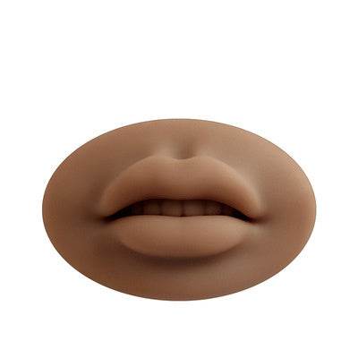 Tattoo Embroidery Practice Leather Lip Full Lips Pieces Three-dimensional Silicone Simulation Semi-permanent Novice Grain Lip Floating Lip Solid Mold - ZEYTONCART