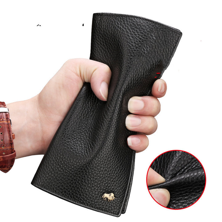American Bison Wallet Mens Long Leather - ZEYTONCART