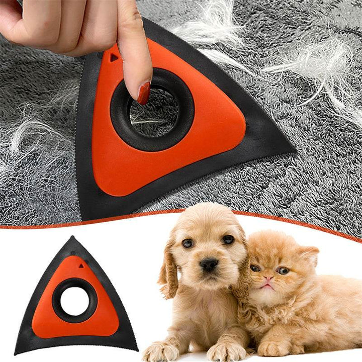Triangle Electrostatic Dog Hair Cleaner Carpet Scraper Pet Hair Cleaner Animal Hair Brush Cat Hair Remover Brush Pet Supplies - ZEYTONCART