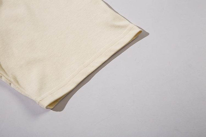 Fashion Graffiti Letter Short Sleeve Men Clothing - ZEYTONCART