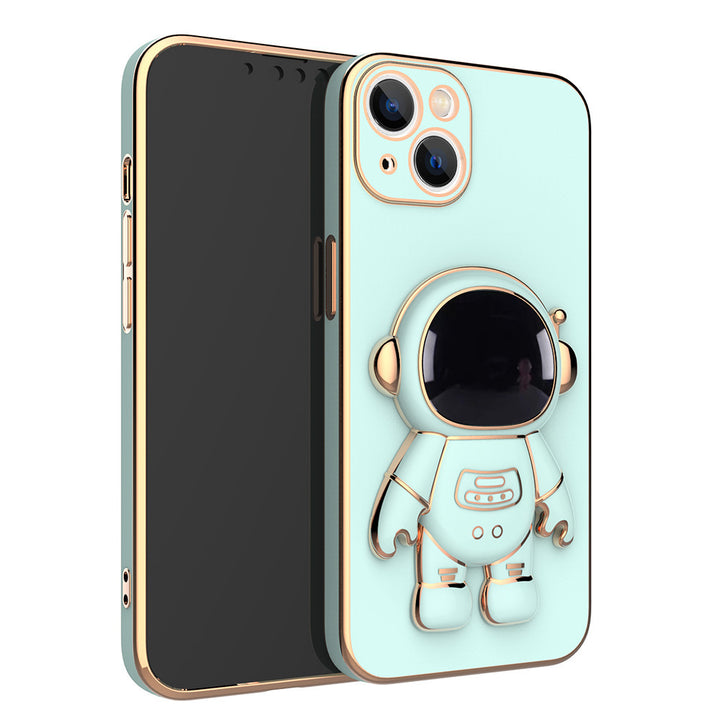 3D Astronaut Phone Case Anti-Drop Electroplating Bracket - ZEYTONCART