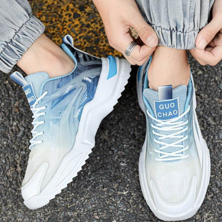 Lace-up Dad Shoes Fashion Thick-soled Sports Shoes Casual Breathable Sneakers For Men - ZEYTONCART