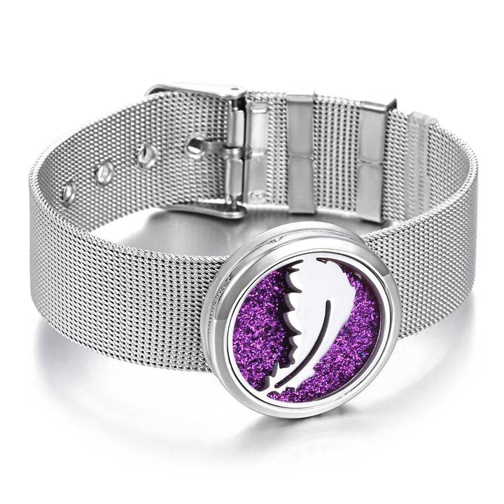 Stainless Steel Aromatherapy Bracelet Perfume Diffuser - ZEYTONCART