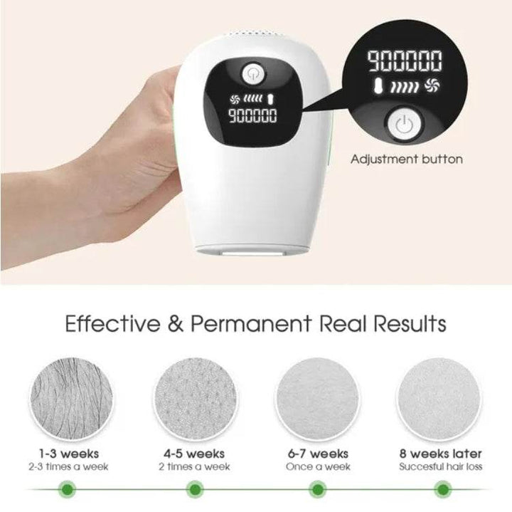 Professional Laser Epilator IPL Hair Removal Body Bikini Leg Depilatory Devic 900,000 Flashes 5 Levels Epilator Painless Electric Epilator Machine - ZEYTONCART