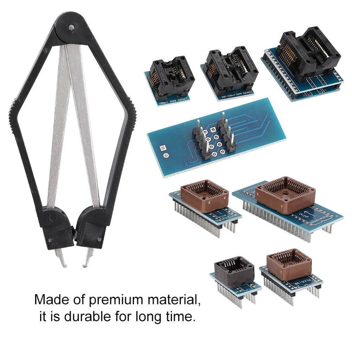 9 Piece Programmer Adapters Sockets Kit for TL866CS TL866A EZP2010 IC Extractor - ZEYTONCART