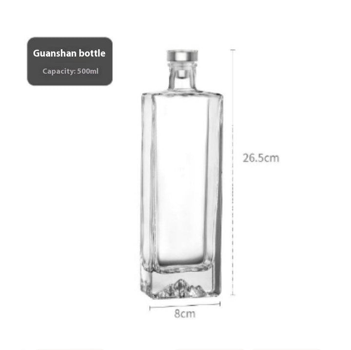 Guanshan Glass Wine Bottle Thick Bottom Fire Extinguisher Bottles - ZEYTONCART