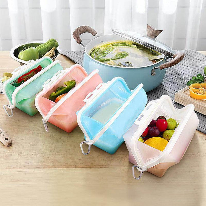 Silicone Storage Bag Can Microwave Heating Food Storage Box - ZEYTONCART
