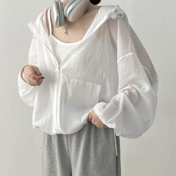 Sun Protection Clothing For Women Summer Spring Thin Breathable Jacket - ZEYTONCART