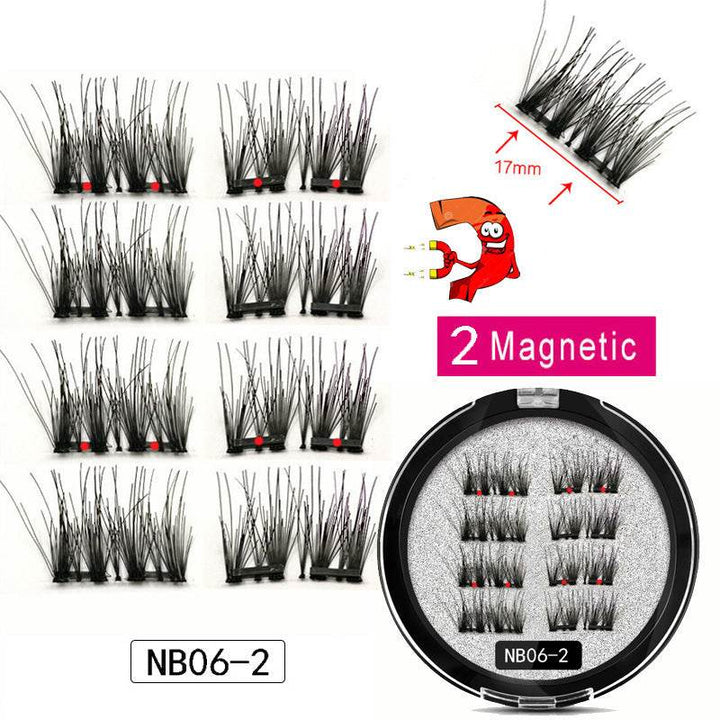 Man-made Fiber Segmented Magnetic  Eyelashes - ZEYTONCART