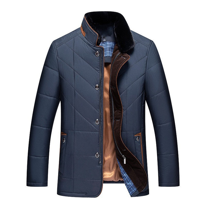 Winter Men's Short Coat Cold-proof High-end Cotton-padded Coat Men - ZEYTONCART