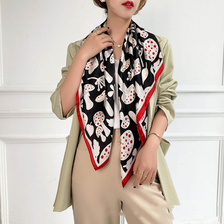 Fashion Silk Scarves Female Printing Hijab - ZEYTONCART