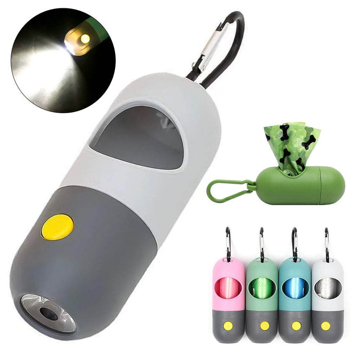 Led Light Pet Waste Bag Dispenser For Dogs Cats Dog Poop Scooper Bags Waste Bags Holder Dispensers Pet Clean Accessories - ZEYTONCART
