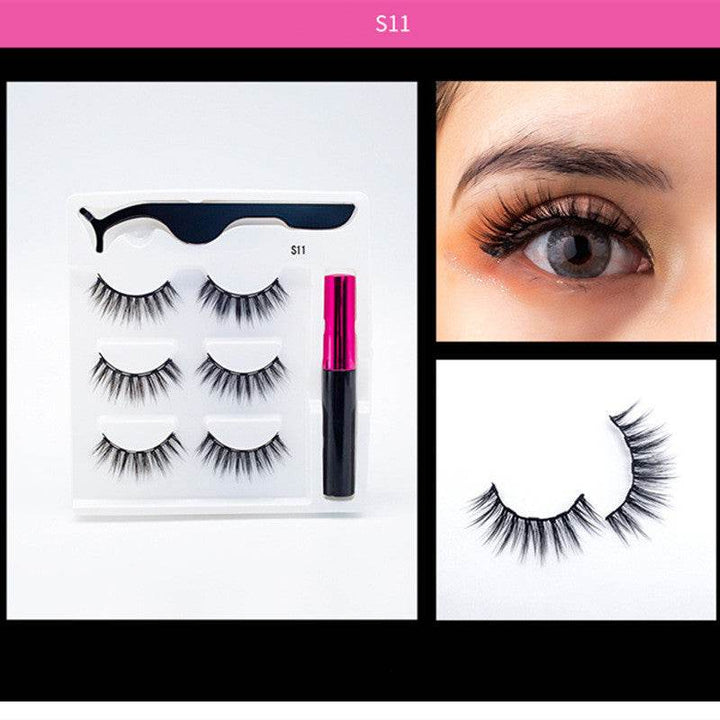 3 Pairs Of Magnetic Eyelashes - ZEYTONCART