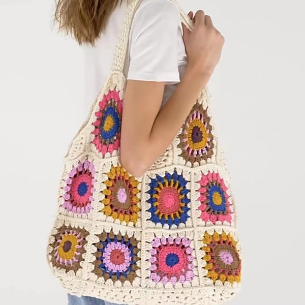 Women's Fashion Crochet Tote Shoulder Bag - ZEYTONCART