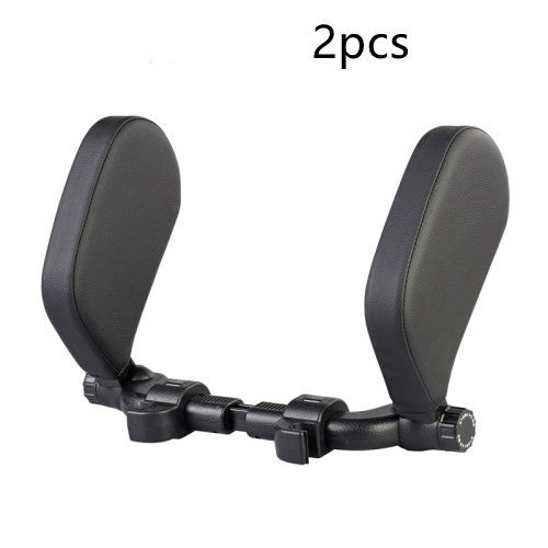 Car headrest pillow Sleep Adjustable Side Car Soft Travel Seat Headrest Auto Leather Support Neck Pillow Cushion car accessories - ZEYTONCART