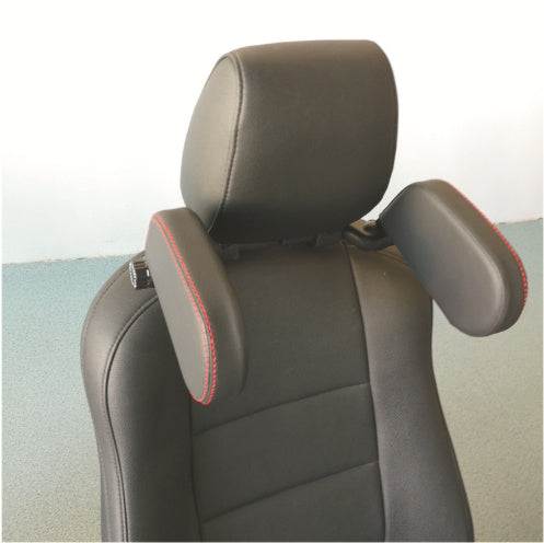 Car headrest pillow Sleep Adjustable Side Car Soft Travel Seat Headrest Auto Leather Support Neck Pillow Cushion car accessories - ZEYTONCART