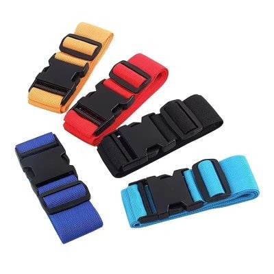 7 Colors Adjustable Nylon Lock Travel Luggage Straps Belt Protective Travel Accessories Suitcase Packing Belt - ZEYTONCART