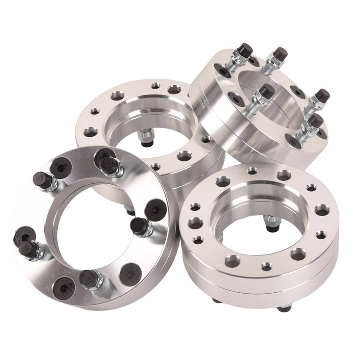 4x 6x5.5 To 5x5 Wheel Adapters 2'' Use 5 Lug Wheels On 6 Lug Trucks M14x1.5 - ZEYTONCART