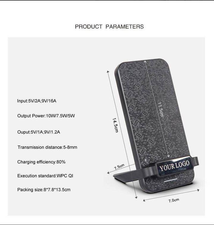 Q8 Black Wireless Charger Bracket - ZEYTONCART