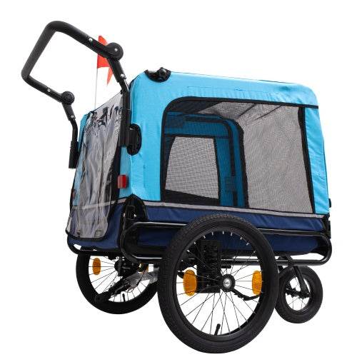 Outdoor Heavy Duty Foldable Utility Pet Stroller Dog Carriers Bicycle Trailer - ZEYTONCART