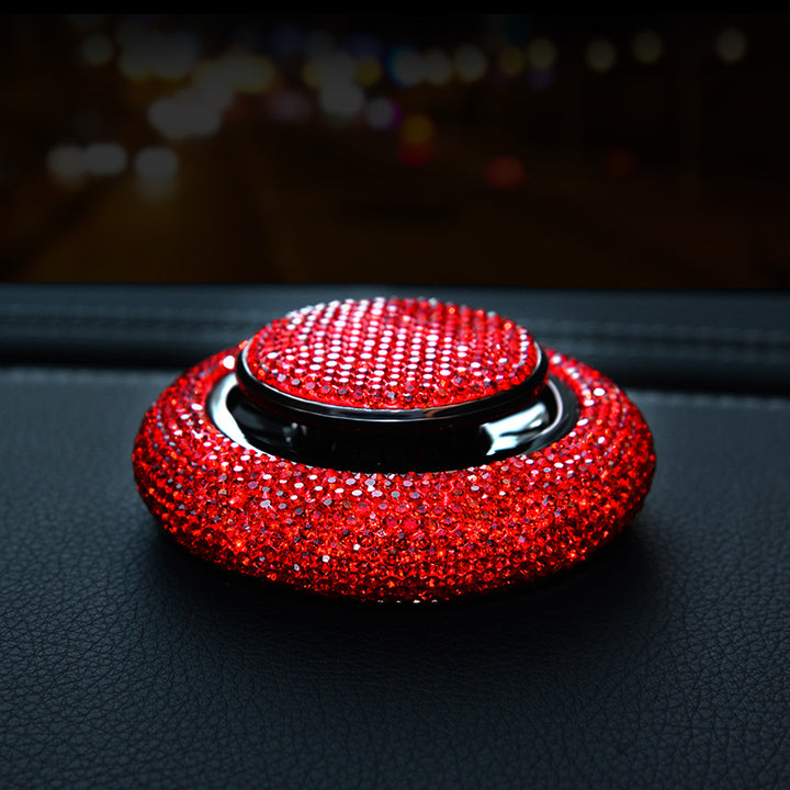 Women Red Rhinestone Car Interior Accessories - ZEYTONCART
