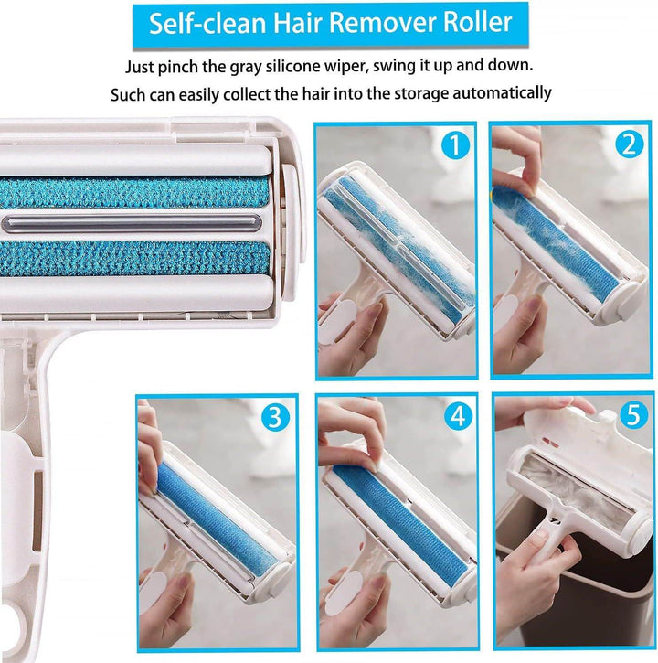 Clothes Quilt Sofa Hair Brush Pet Paint Roller Type Hair Remover - ZEYTONCART