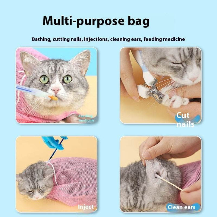Bath Anti-scratch Cat Grooming Bag - ZEYTONCART